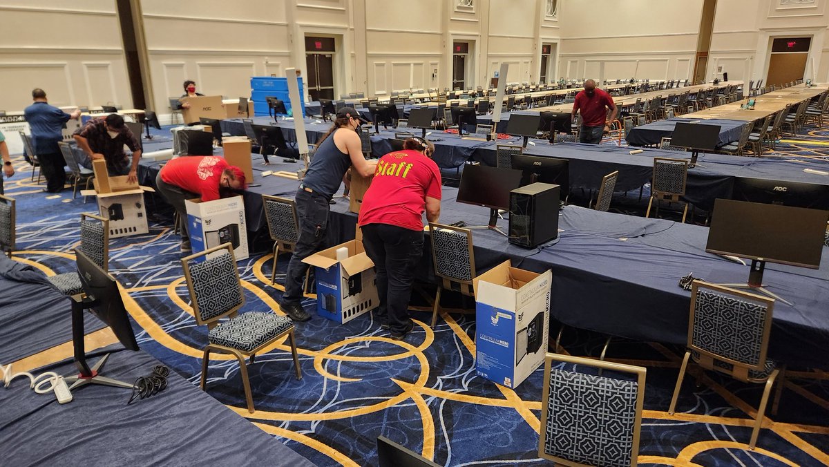 Frosty2200's tweet photo. Helping out with magfest again. Always enjoy it. 

(Pic from yesterday's setup) https://t.co/fFx5XzyfQT