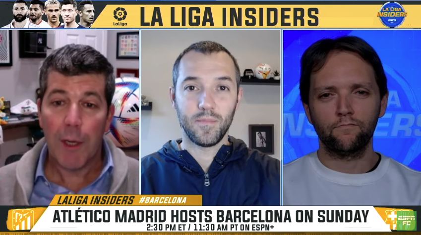 https://t.co/IwpGSGTMsA 
Welcome in to the latest edition of LaLiga Insiders on ESPN FC.
0:00 Introductions
1:30 Atletico Madrid vs. Barcelona on Sunday
11:30 Real Madrid vs. Villarreal preview
#ESPNFC #LaLiga #barcelona #realmadrid #atleticomadrid https://t.co/jXE0EKAvC9