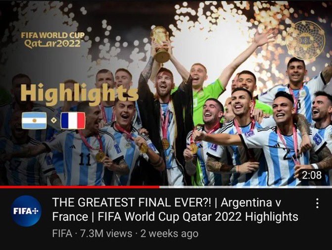 Cristiano Ronaldo’s fake video about him scoring his first goal has got more views than the World Cup final.

Goat. 🐐