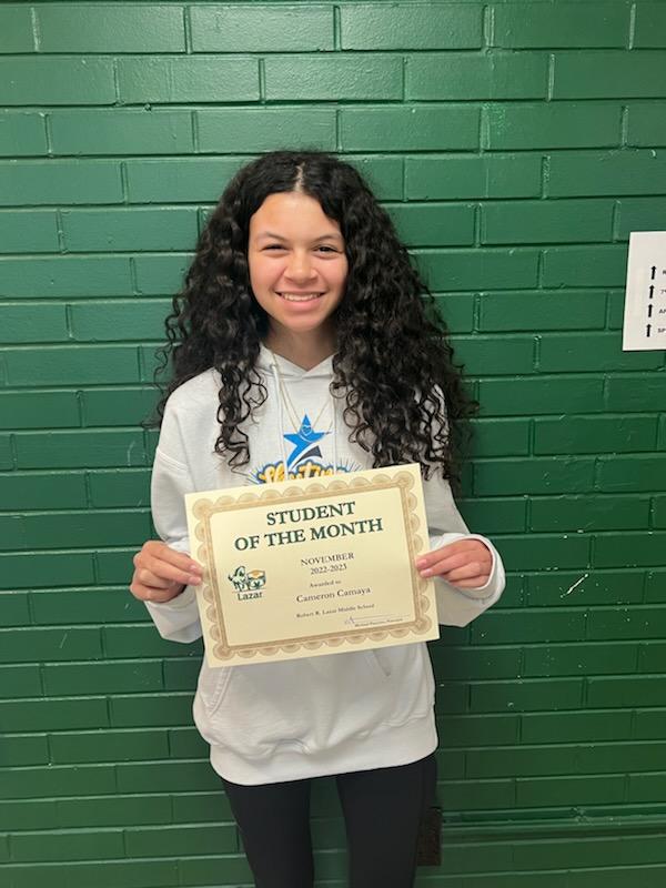 Congratulations to our Students Of The Month.... Great job!! #Lazarproud