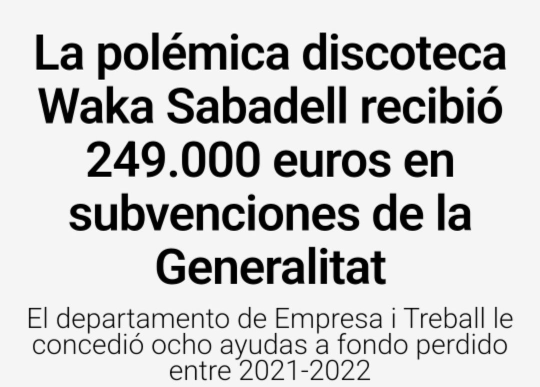 Jaume752's tweet photo. Discoteca Waka & Roger Torrent https://t.co/tSoI3Fs2a8