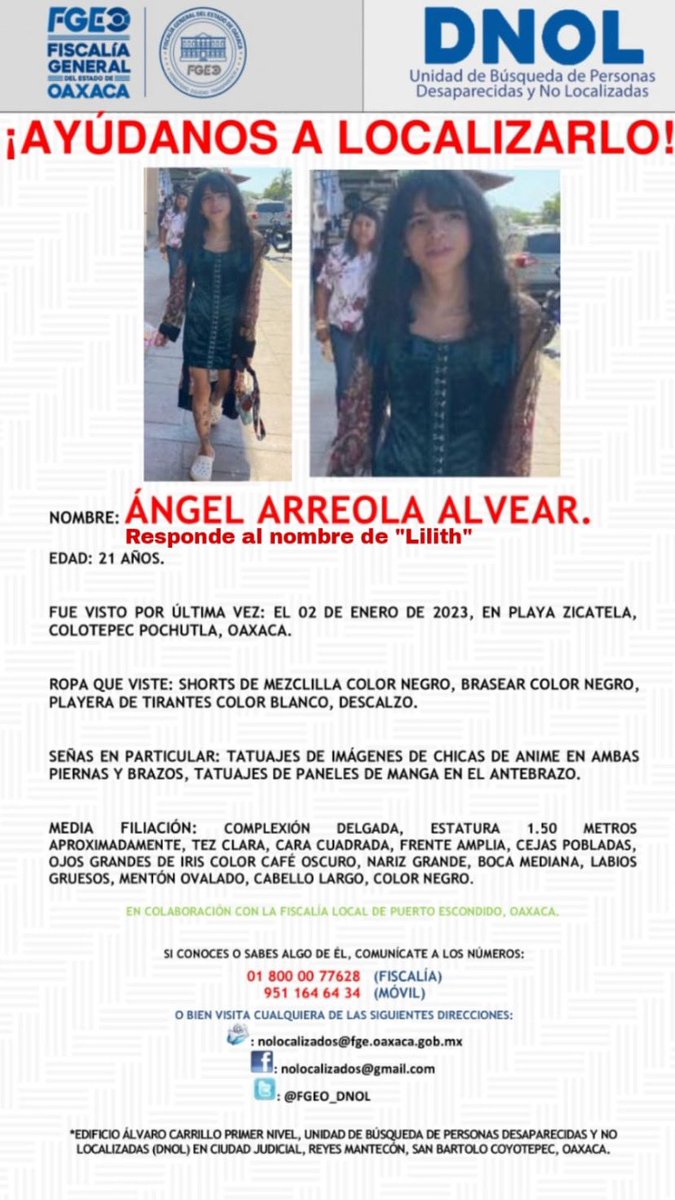 soydaphne_'s tweet photo. Te estamos buscando por todos lados mi Lilith, ayúdenme a compartir por favor 🙏🏻 #desaparecida #NiUnaMenos #Oaxaca #puertoescondido https://t.co/ixVLtLpL1h