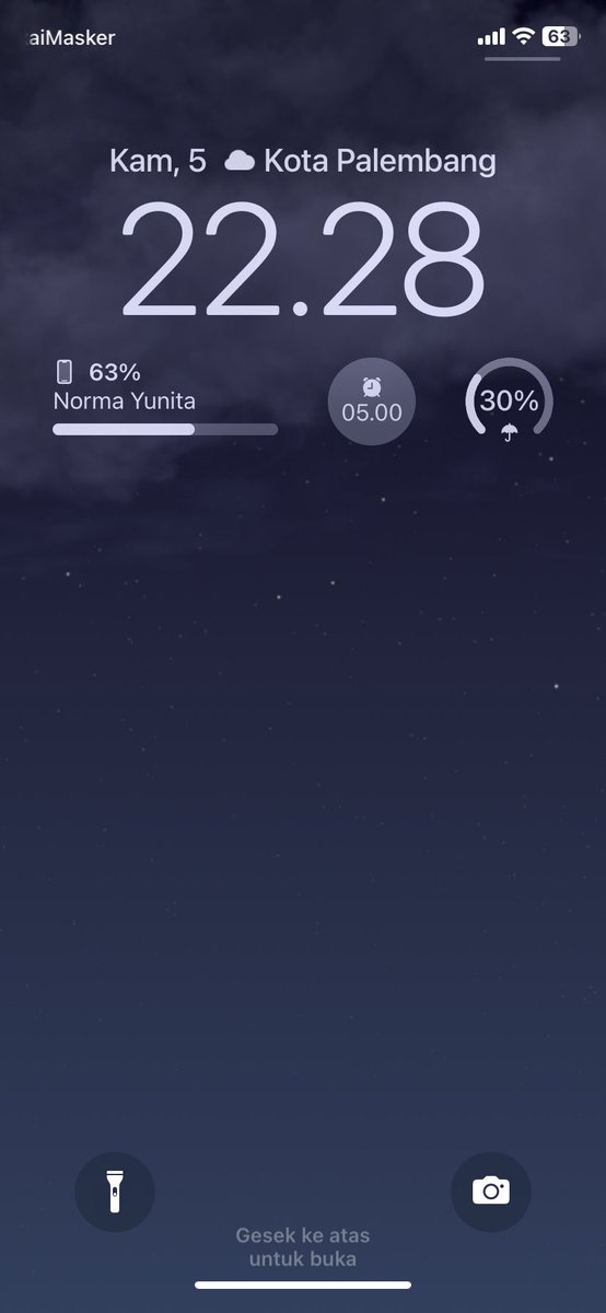 Sebelum tidur jangan lupa ucapkan terima kasih untuk diri sendiri yang sudah berhasil melewati hari ini, baik hari yang baik maupun hari yang buruk. Tetap semangat :)

Lockscreen ✨