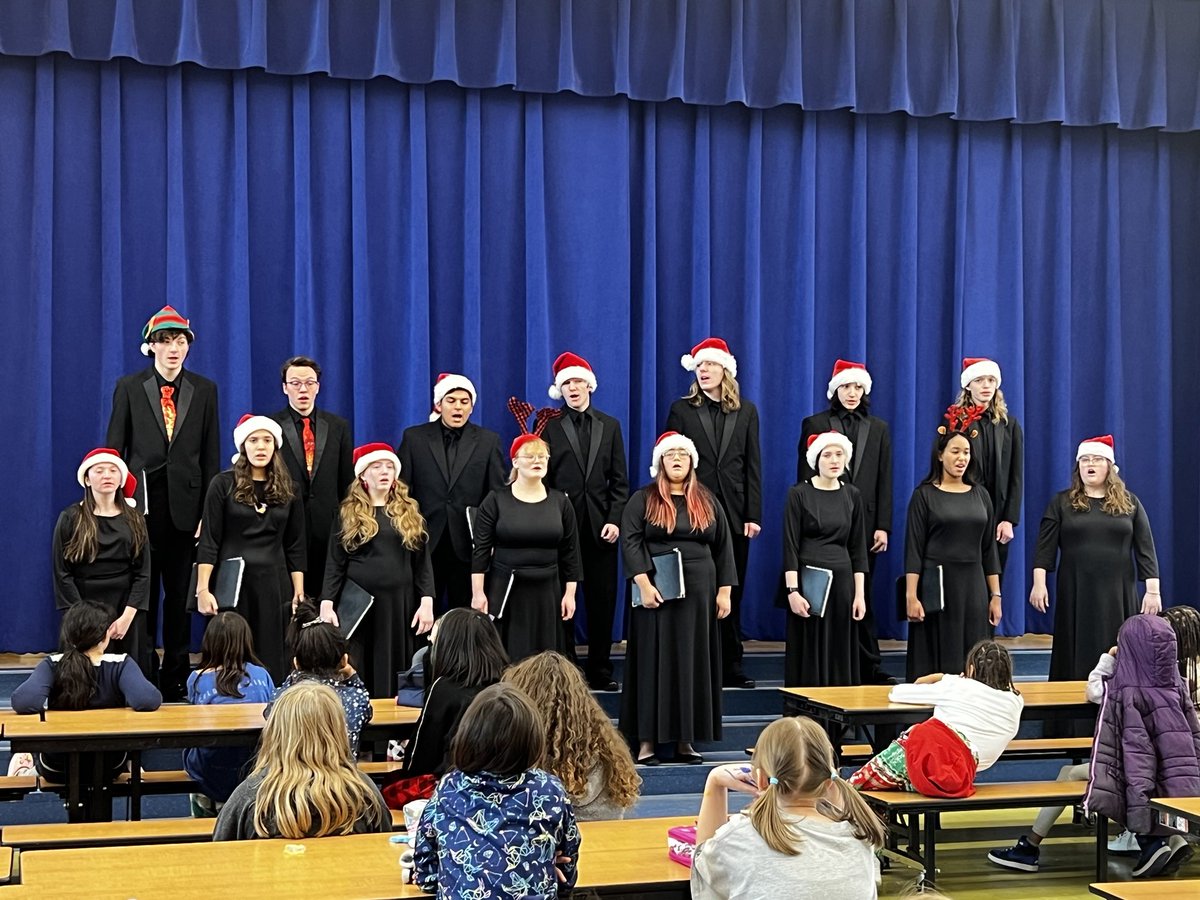 Westland came to sing to 4th graders before break.