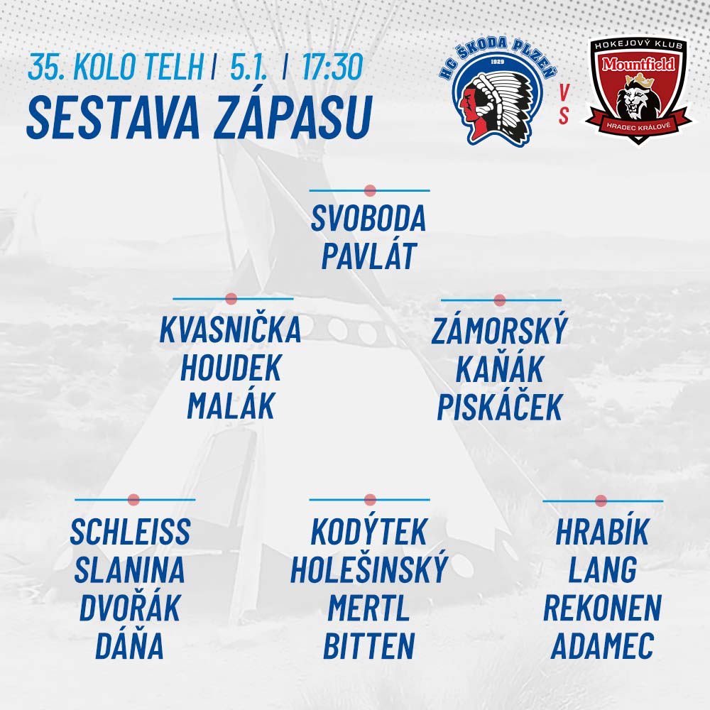 HC_Plzen's tweet photo. 🚨SESTAVA | 🤒 se nás pořád nepustila, což zařídí letošní extraligový debut pro Honzu Slaninu! Budeme vás potřebovat i dnes! ✊ #ledjenas #PLZMHK https://t.co/iwGTpLADuJ