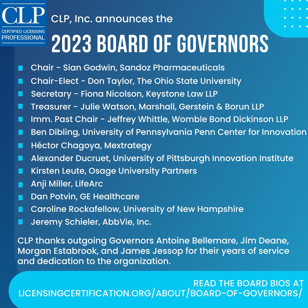 CLPcertified's tweet photo. CLP, Inc. announces the 2023 Board of Governors!
https://t.co/pjfBDuxBO7 https://t.co/1fj3ZnS8Fg