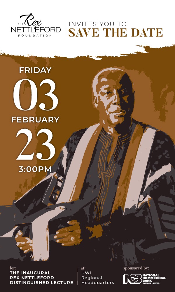 NDTCJAMAICA's tweet photo. SAVE THE DATE — In  celebration of the 90th anniversary of the birth of Prof. Rex Nettleford, you are invited to the inaugural 'Rex Nettleford Distinguished Lecture' on Friday, February 3, 2023, at 3pm at the UWI Regional Headquarters, Mona. https://t.co/WtSkNeiOB7