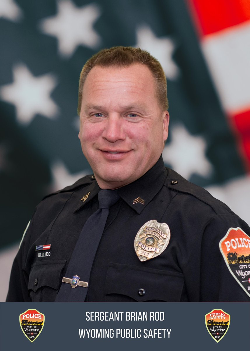wyomingpd's tweet image. Hello Wyoming Community - This week, Sergeant Brian Rod is celebrating 23 years with Wyoming Police Department. We appreciate his dedication and unwavering commitment to his crew and the community. Thank you Sergeant Rod!