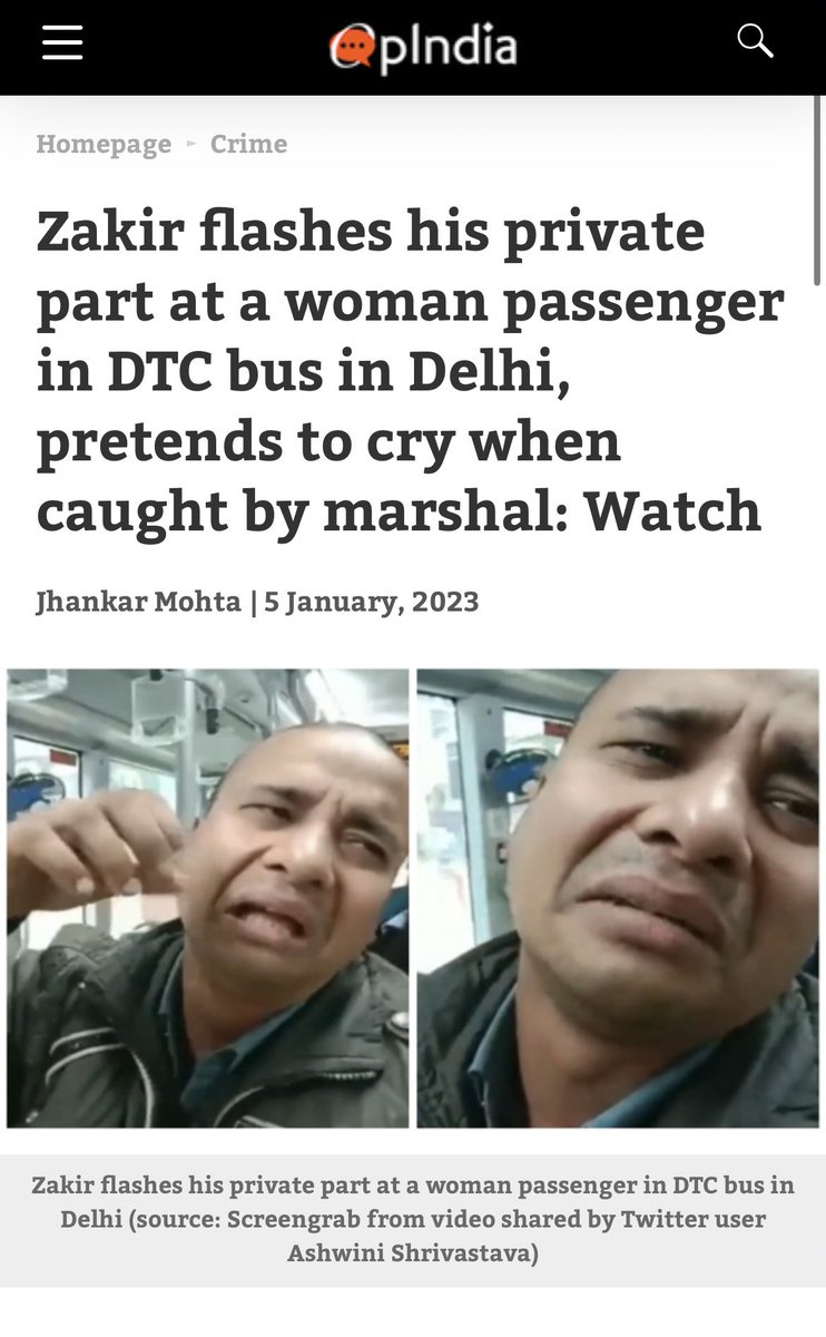 Two Incidents Yesterday
- Shekhar Mishra urinated on a woman
- Zakir flashed his private part to a woman

Rajdeep tweeted only against Shekhar Mishra and then shamelessly asks what if his name was Khan. Then he wouldn't hv tweeted on it.

These ppl do Hindu-Muslim the most.