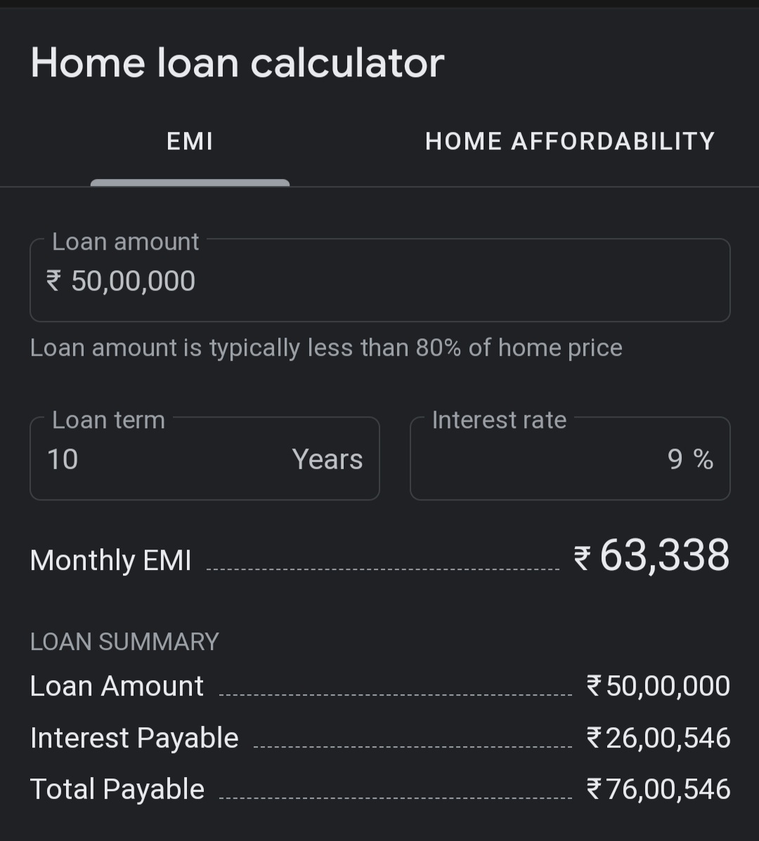 devendra_ubale's tweet photo. @Abhishekkar_ If you bought a house today Of 50lakhs even on a Loan,
Then in next 10 years you are paying around 76 lakhs.

But after 10 years the house will worth around 1 crs or 1.5 crs.
 
&amp; In that 10 years if you had given the house on rent 15k per month then you are getting 18lakh rent https://t.co/4NycfhZkyN