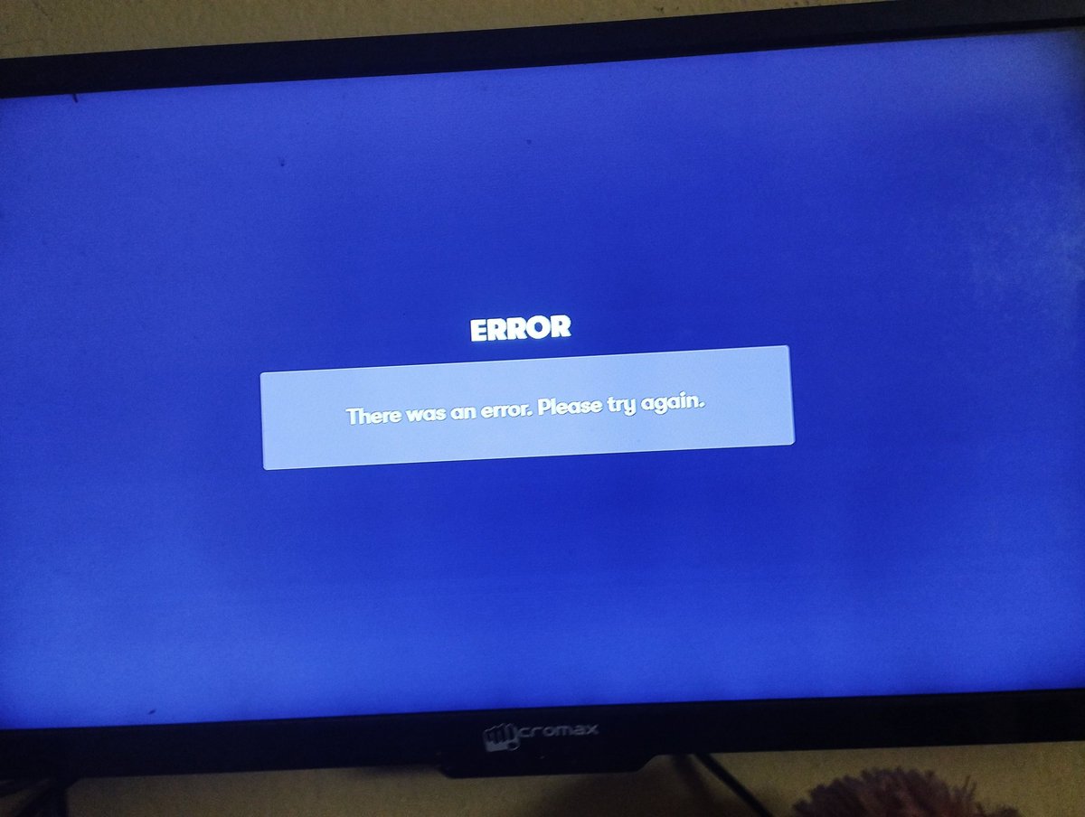 adarshdora's tweet photo. This is the error I am receiving in voot kids from the first day of purchase of jio fiber with a valid recharge, worst service ever @JioCare  , fake promises they were not in a mood to send the service engineer to resolve the problem. https://t.co/JvX8LXCfUv