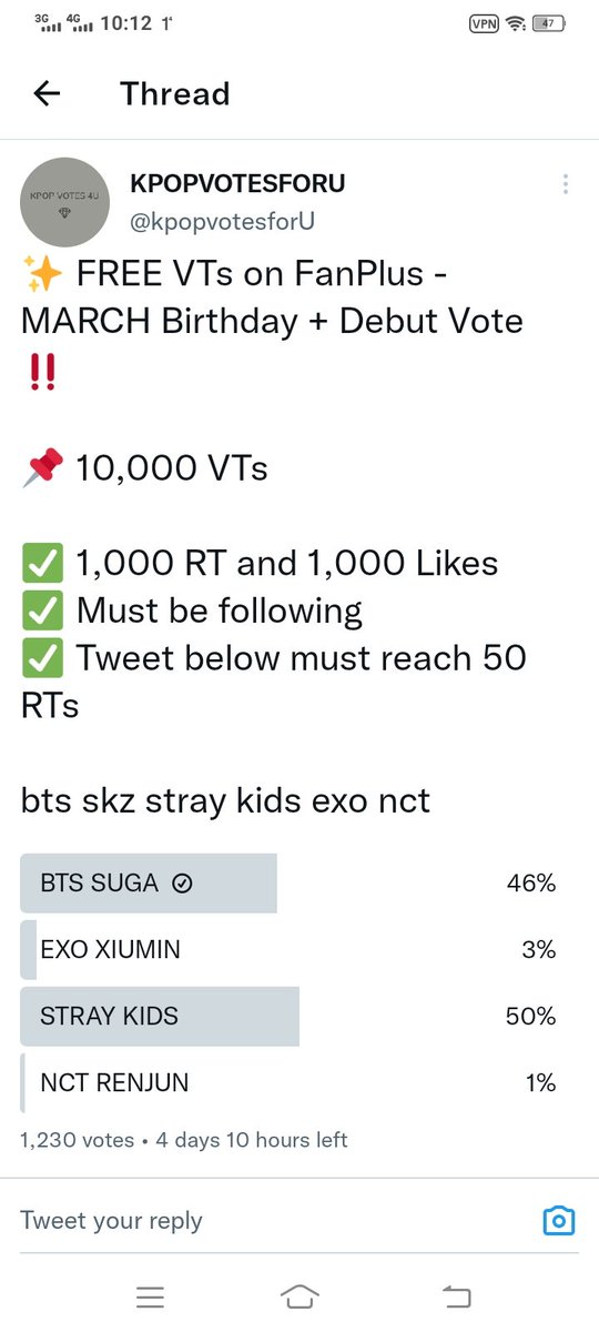 tinttintswe101's tweet photo. @kpopvotesforU Done for #Suga https://t.co/eL7iudGHnT