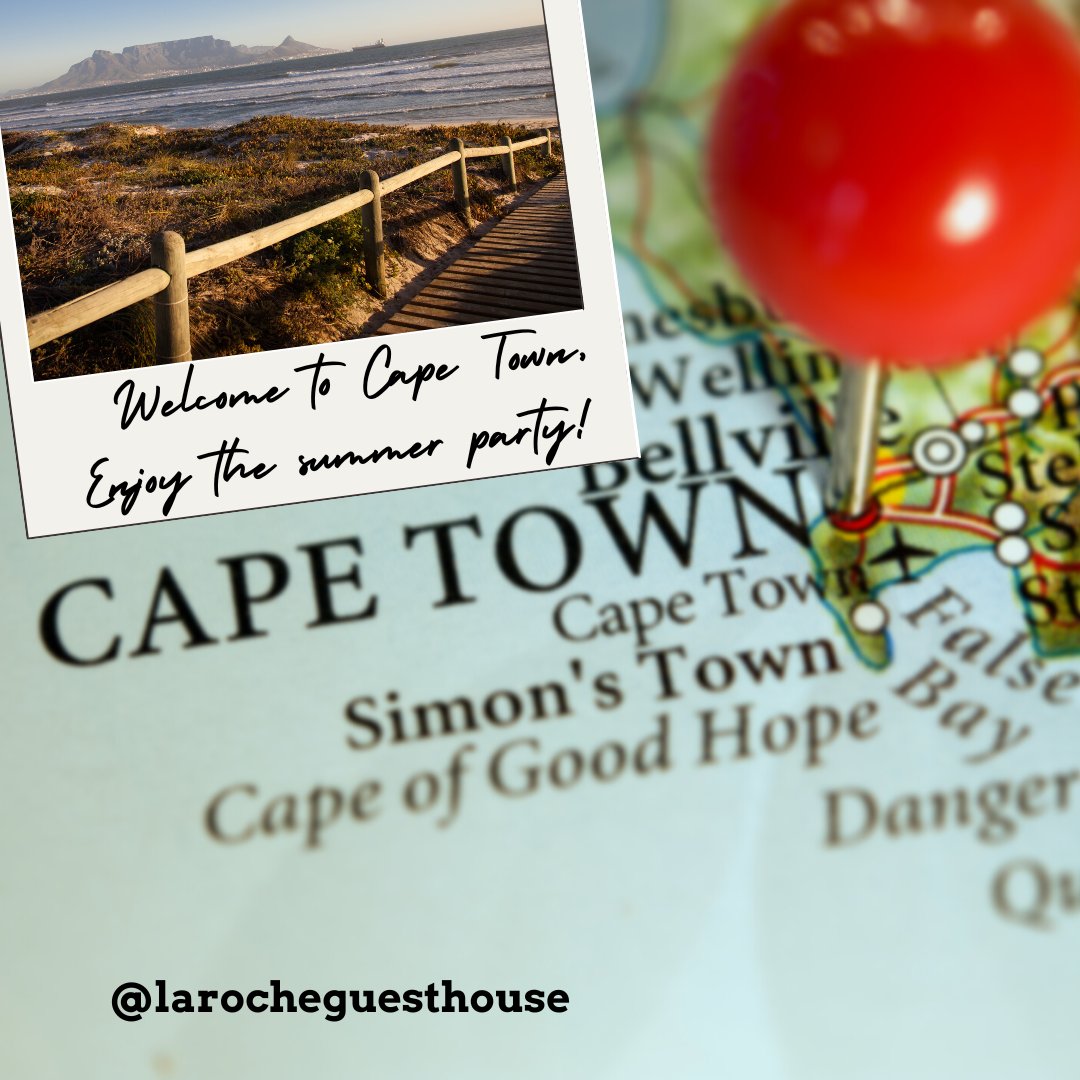 Welcome to Cape Town!  Enjoy the Summer Party!  Many of our International Guests - Love the summer weather and energy in Cape Town - it's friendly, affordable and gorgeous, with lots of touristy sites to see and experience.  

#holidayinspiration