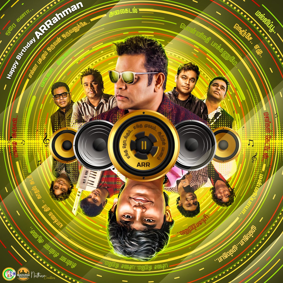 ARRahman_News's tweet photo. Appreciation tweet for CDP 💚  

Designed by @SenthilnathanKs 👌🪄 #HappyBirthdayARRahman @arrahman 

2Ks ARR                    90s ARR https://t.co/9yjnDUA2Ln