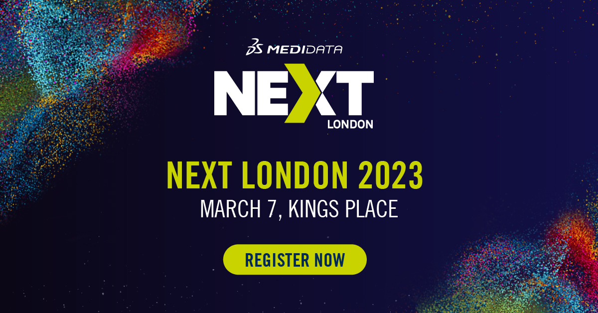 walkerwj's tweet photo. #MedidataNEXT #London 2023 registration is now open! Join me &amp; my @Medidata colleagues to hear from key leaders, change-makers, &amp; patient advocates all helping to shape the future of #LifeSciences. Come solve your impossible &amp; sign up: https://t.co/lgLgflDWj3 https://t.co/jDsykwOLTG