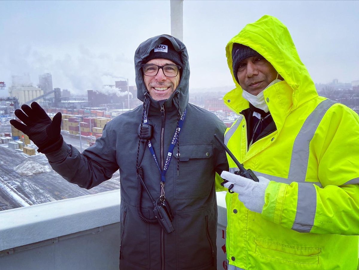 LebrunSimon's tweet photo. Départ de Montréal à bord du MSC DONATA qui a eu l’honneur de recevoir la Canne à pommeau d’or le 1er janvier 2023. Capitaine Ranjit Kumar Singh en est très fier! https://t.co/dZ8kwHsfSj
