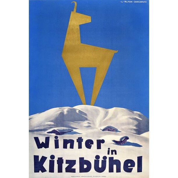 Stunning original vintage ski poster! Soon time for Hanenkamm Races, Kitzbühel. Mausefalle, Steilhang, full speed! #originalvintageposter #posterteam #ivpda #skiaustria #kitzbühel #walldecor #skiposter #travelposter #vintageski #loveskiing #downhillskiing #austriaalps