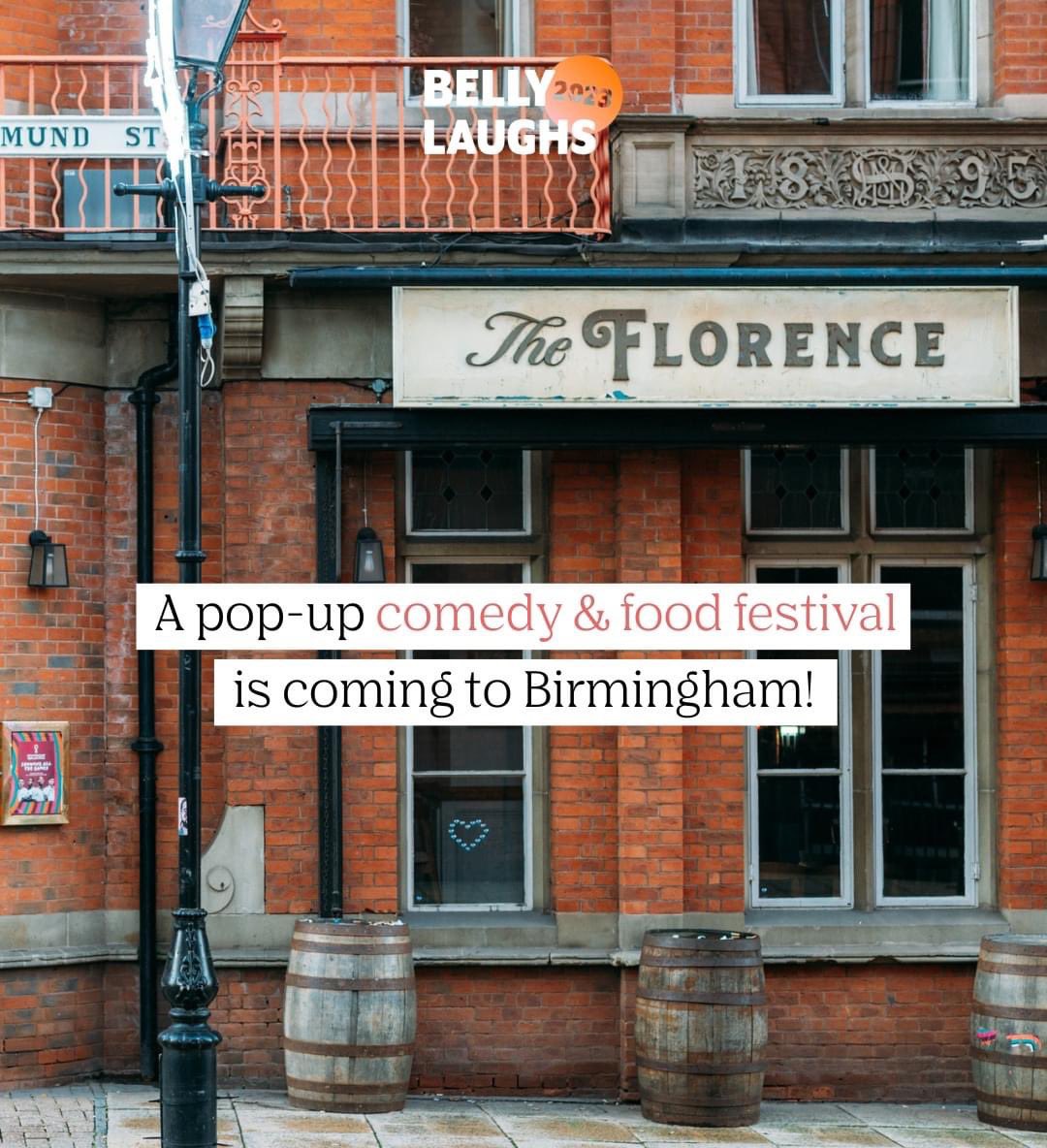 BirminghamMind's tweet photo. Have you booked your tickets for #bellylaughs at @theflorenceb3 yet?

Book your tickets for @theFlorenceb3 on Wed 11th January and £5 from each ticket sale will donated to us ⤵️
https://t.co/q8fsm3xMKF

 #newyear #newyear2023 #newyearcomedy #newyearcomedynight #januarycomedy https://t.co/YOcQCM0ee0