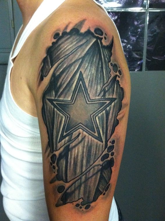 50 Dallas Cowboys Tattoos For Men  Manly NFL Ink Ideas  Dallas cowboys  tattoo Cowboy tattoos Dallas cowboys