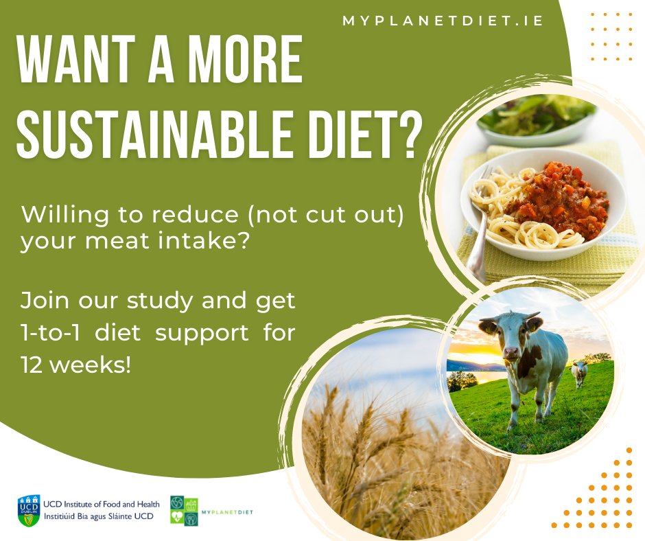 katiedaviesRD's tweet photo. The UCD MyPlanetDiet study is looking for our last few volunteers! 📢

Are you hoping to do your bit for the planet in 2023? Are you male aged 18-64?

Find out more: https://t.co/PMy3kWx2F8
Sign up here: https://t.co/FzVbrxPff8 https://t.co/CYkILWZOqs