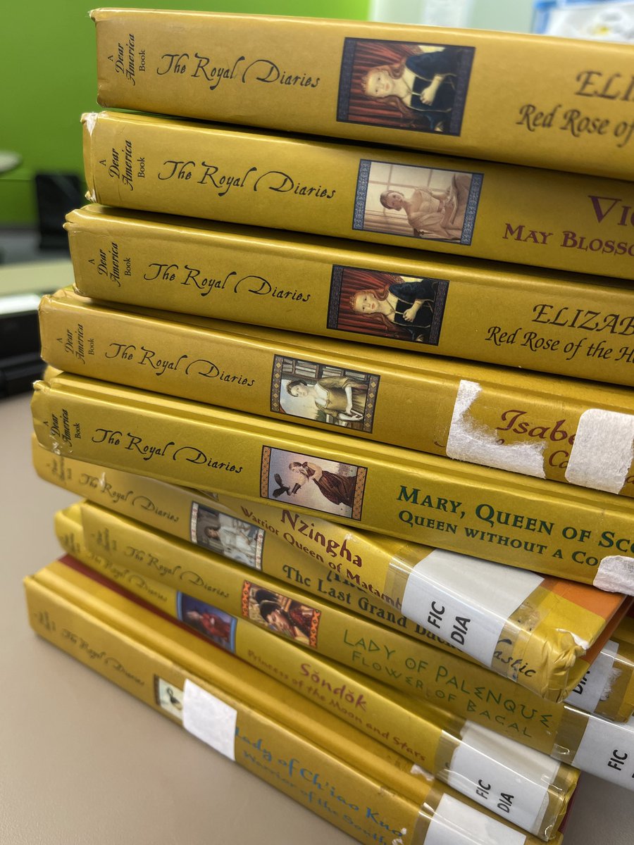 NPEmediacenter's tweet photo. Our new game- guess which teacher said this book/series was their favorite when they were in elementary school. Today’s series… LOTS of strategy &amp; meetings going on about who to guess!!! @NPESprincipal @npepanthers @Margaret_Mathas https://t.co/rSQyRqJNBX