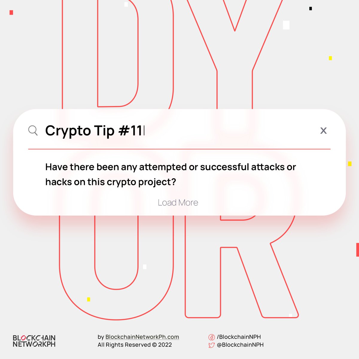 Connectweb3ph's tweet photo. π Crypto Tip #11
Have there been any attempted or successful attacks or hacks?
If so, how did the project react and survive afterward? βπΌ
#DYOR #BNP #bnphupdate #investingtips #investing101 #CryptoPH
Here's how ππΌ https://t.co/aPQTZvZFTG