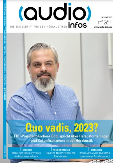 Quo vadis, 2023? In der Januar-Ausgabe von #audioinfosde warfen wir mit FDH-Präsident Andreas Bögl einen ersten Blick auf das neue Jahr. #hoerakustik #herausforderungen #chancen #happyreading #HappyNewYear2023
