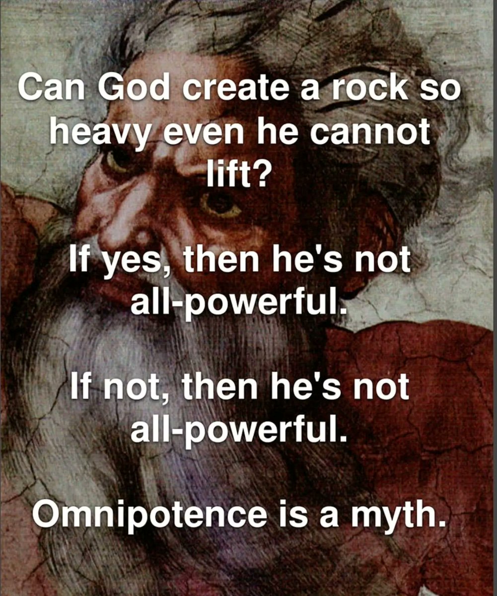 ToriatheistTori's tweet photo. Another paradox ignored by believers. https://t.co/62zx2lGKgi