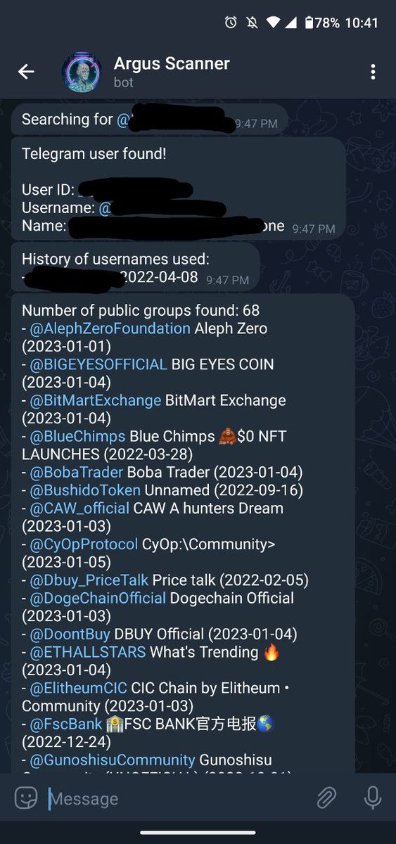 ProTsuga's tweet photo. $ARGUS 
https://t.co/M4peK5o3aO
@argusscanner

The ARGUS bot is incredibly powerful and people won't be able to resist using it. Check out the medium:
https://t.co/pT8iZWkOyj https://t.co/grdm5rUZYg