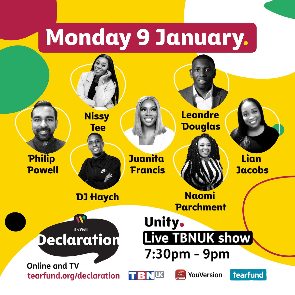 TheWellOrg's tweet photo. Monday 9 January - Walking in unity will mean giving honour to fellow-believers in your church, particularly those on the margins who are impacted by justice. Join us!

➡️ Morning Prayer
➡️ Theology Session⁣
➡️ Live TV Show
➡️ Afterparty https://t.co/FY2Sg6YNma