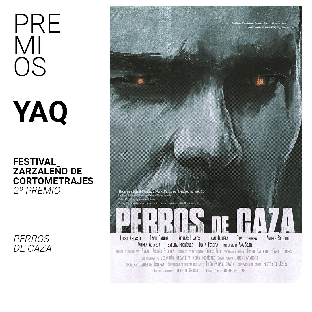 PREMIOS FRESCOS / FRESH AWARDS

Festival zarzaleño de cortometrajes
2º premio
Perros de Caza

💙