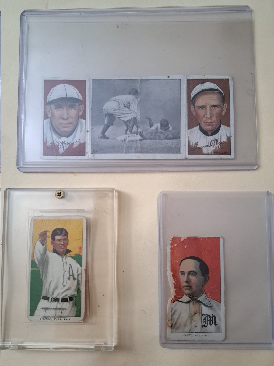 PhantasyWhiz's tweet image. #11to11 Thursday TCard Auction.   3 cards highlighted by T202 Hassan 3× folder Magee and Moran and 2 T206 cards.  Opening $14.99
Please check it out and retweet #hobby #hobbyretweet. #vintage
@CardsStory @HobbyConnector @hobbyretweeters @Irishshwn71 @LAcarddude @jgilchrist0110