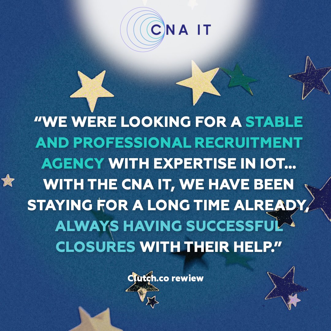CNA__IT's tweet photo. This feedback puts us into 2023 with fresh energy! Many thanks to our long-term client for this review!

➡️ Read the full testimonial https://t.co/Nr7yvQJoYD

➡️ Contact us if you are looking for #tech experts with unique skillset: info@cna-it.com
#talentacquisition #recruiters https://t.co/allXt5boSp