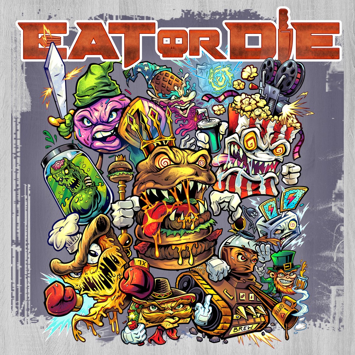 Vortex_Visionz's tweet image. With the announcement for the new EAT or DIE #NFTGiveaway I welcome everyone to get familiar with the ever expanding list of characters!🍔🍕🍿 

Be sure to follow IG @vortexvisionzdesigns or the EoD Page @eatordieseries for the latest updates!🔥

#NFT #indiegame #gamedev #cardano