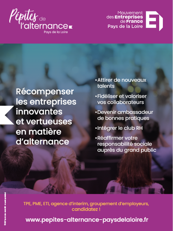 💣💣⏱️⏱️Après le tic tac tic tac ... Go ! 

Le site internet de dépôt de vos candidatures pour concourir aux "pépites de l'alternance" est ouvert : pepites-alternance-paysdelaloire.fr 

#pepitesMedefPDL #alternance cc <a href="/Samueltual/">Tual Samuel</a> <a href="/MatthiasNeillon/">Matthias Le Neillon</a> @jbaptisteDrouet <a href="/FredeBarteau/">Frédérique BARTEAU</a> <a href="/IsaGarreau/">Isabelle GARREAU</a>