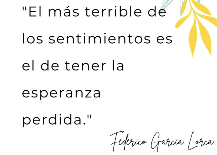 Jorgepv_01's tweet photo. El más terrible de los sentimientos es el de tener la esperanza perdida https://t.co/krfRue4k71