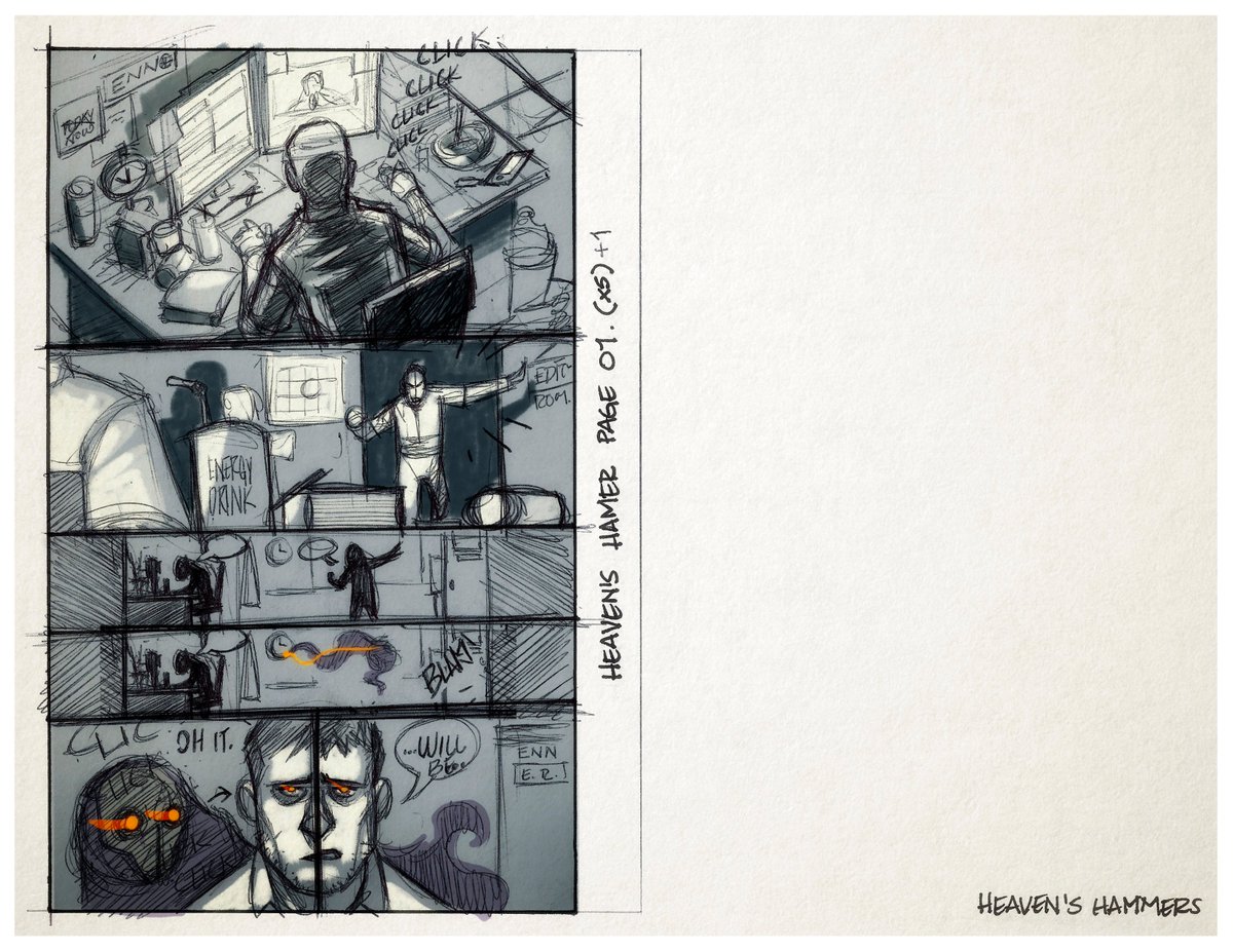 raytoons's tweet image. Some conceptual page #layouts for our #HeavensHammers comic, The Conflict! @MercyWays (as usual) did NOT disappoint! If you want to see the final product and how things changed from these layouts, pick up a copy today: brainypixel.com/shop/ols/produ…
#SupportCh…