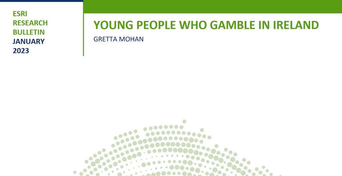[New to the library] Young people who gamble in Ireland
drugsandalcohol.ie/37870/