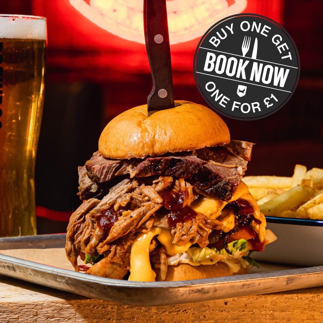 Brewdogbarhull's tweet photo. Book now for this awesome January offer!
Buy one burger and get the second one for £1 🙌
Bookings only!
#BrewDogHull #DealOfTheMonth https://t.co/F8bK98ZMGx