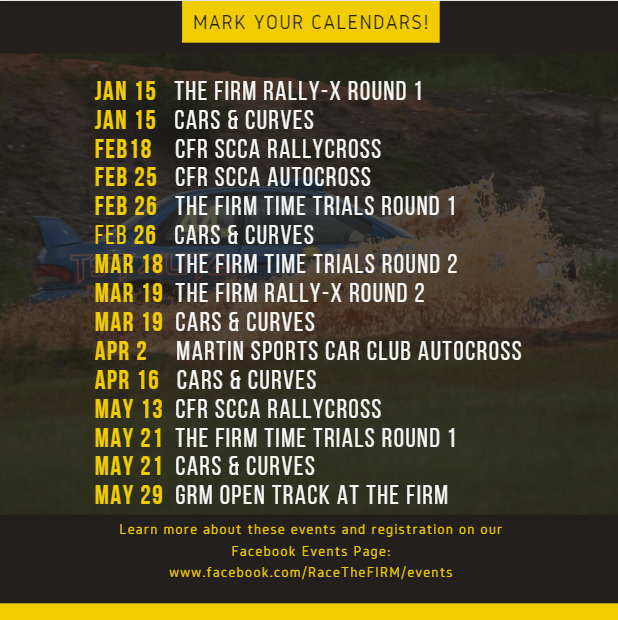 𝕄𝕒𝕣𝕜 𝕐𝕠𝕦𝕣 ℂ𝕒𝕝𝕖𝕟𝕕𝕒𝕣𝕤!
2023 is shaping up to be one busy year packed with events!  What events can we count on seeing you at?

#carsandcurves #carmeet #carshow #trackday #opentrack #timetrials #timeattack #rallycross #rallyx #autocross #grassroots #racing