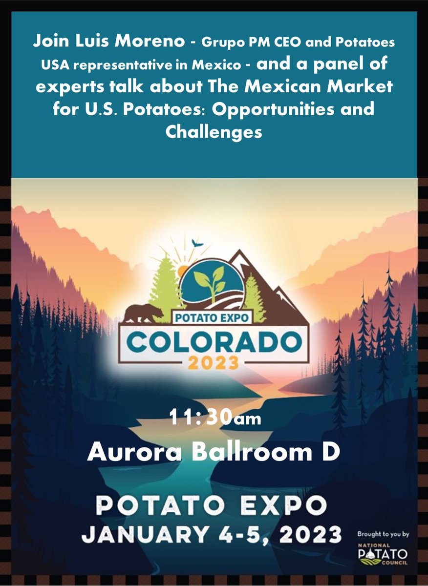 See you today and learn the challenges and opportunities the Mexican market has for U.S. fresh potatoes! 

#potatoexpo

linkedin.com/posts/activity…