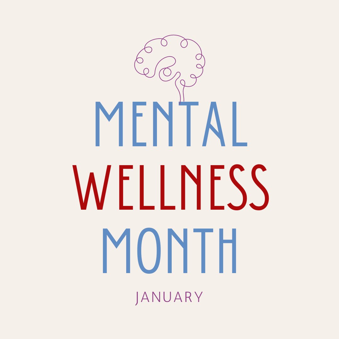 MahajanHealth's tweet photo. January is Mental Wellness Month, and what better time to start prioritizing your mental health than the beginning of the new year? However, your mental wellness is a year-round priority. If you are struggling mentally and need support, visit https://t.co/GAV3liSVYM. https://t.co/DKgWpKgBvt