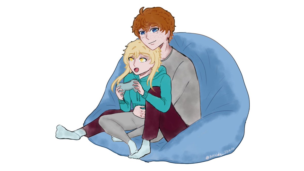 [Chilumi AU] Today's (01.06) 'Cuddle Up' day...
So to all my single ppl out there... same cause we gonna be cold today 
#chilumi #lumine #childe #genshinart #genshinau #genshinship