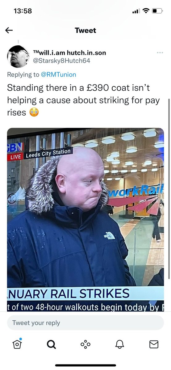 Tomorrow I’ll be going on a picket line and I’ll be wearing my winter coat hope that’s okay with everyone 👌 <a href="/RMTunion/">RMT</a> #uptheworkers