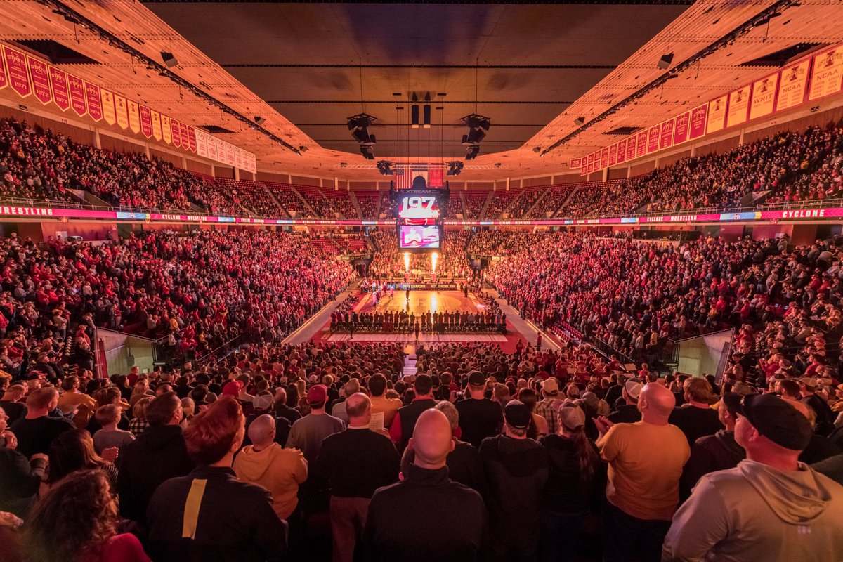 𝗚𝗘𝗧. 𝗧𝗢. 𝗛𝗜𝗟𝗧𝗢𝗡. 🔥

Sunday's dual between No. 4 Iowa State and No. 3 Arizona State will be the first matchup in Hilton between two top-five teams since 2009.

🎟 bit.ly/3WQa0go

🌪🚨🌪