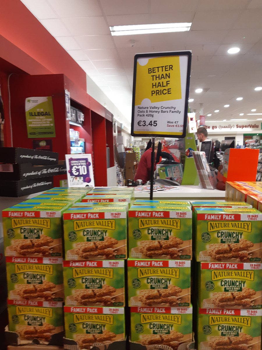Check out these ½ price deals. 👇With loads more offers instore to choose from. T&amp;C apply. Please drink responsibly 🔞 #QueallysSupervalu #ShopLocal #Killaoe #Ballina