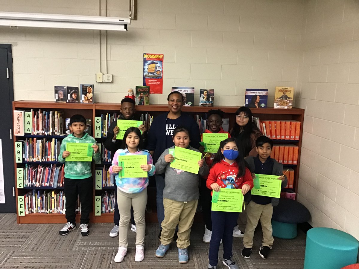 Congratulations to our 3rd, 4th, and 5th Grade December Students of the Month!