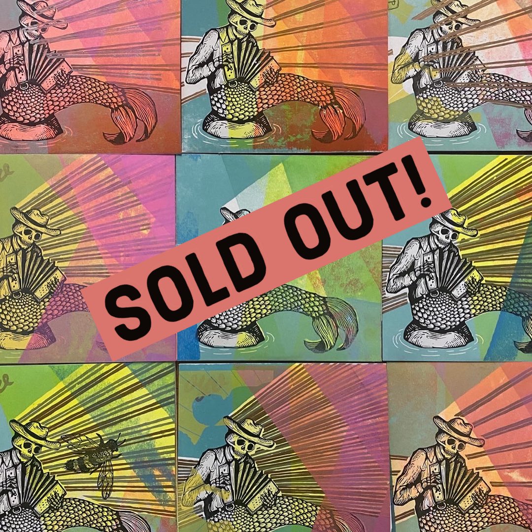 Aaand… they’re gone! Thanks to everyone who scooped up one of our limited edition <a href="/justajarpress/">JustAJar</a> monoprint vinyls!
