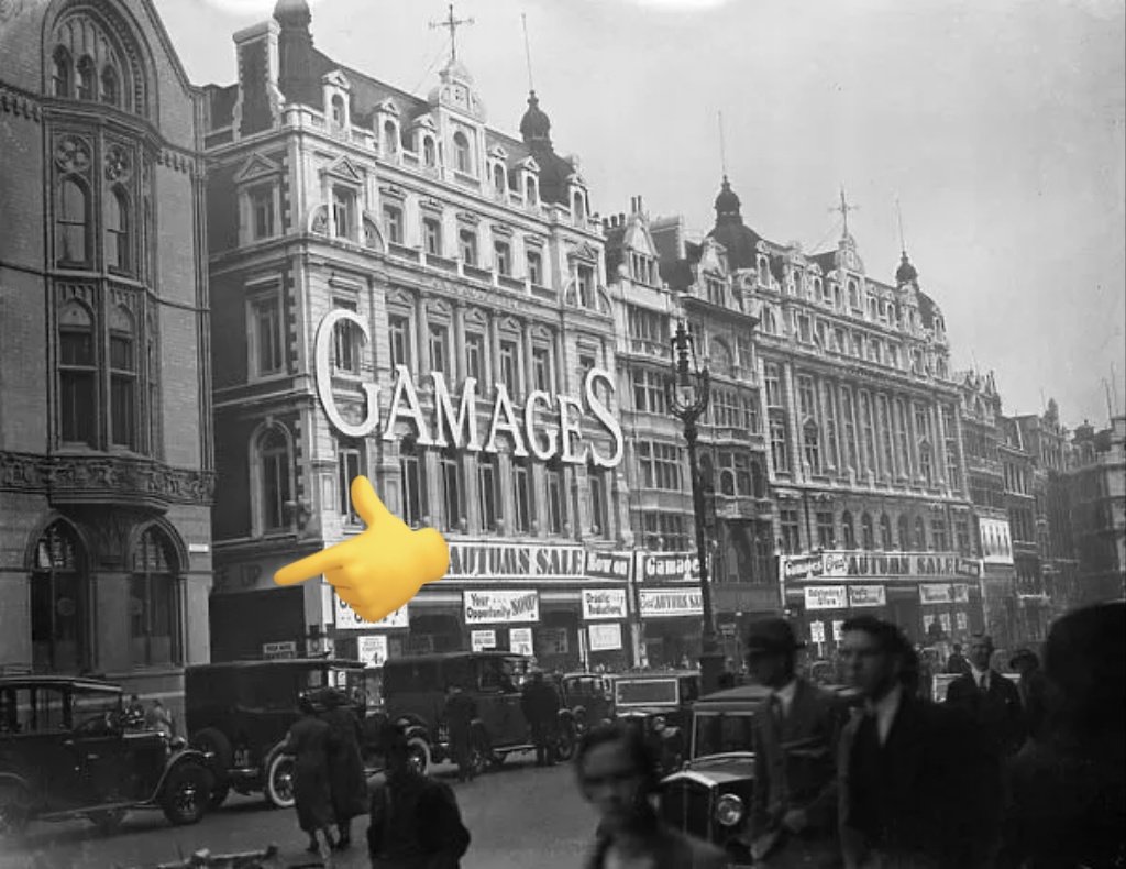 Capturing_Soho's tweet photo. The entrance to #LeatherLane now.......and then. They pulled down that amazing department store to build a glass box instead. #Holborn #london #gamages #hattongarden https://t.co/b1lKcyW2Jn
