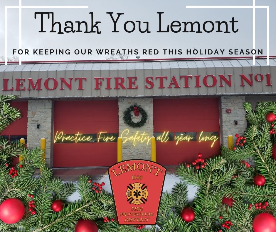 LemontFire1's tweet photo. There were zero fire incidents that resulted from holiday decorations. Though this campaign is over, we encourage you to stay safe in 2023. If you still have a live tree in your house, get it down &amp; outside ASAP.
#staysafein2023 #firesafetynevertakesaholiday #bringinthenewyear https://t.co/rWz4jzlIUh